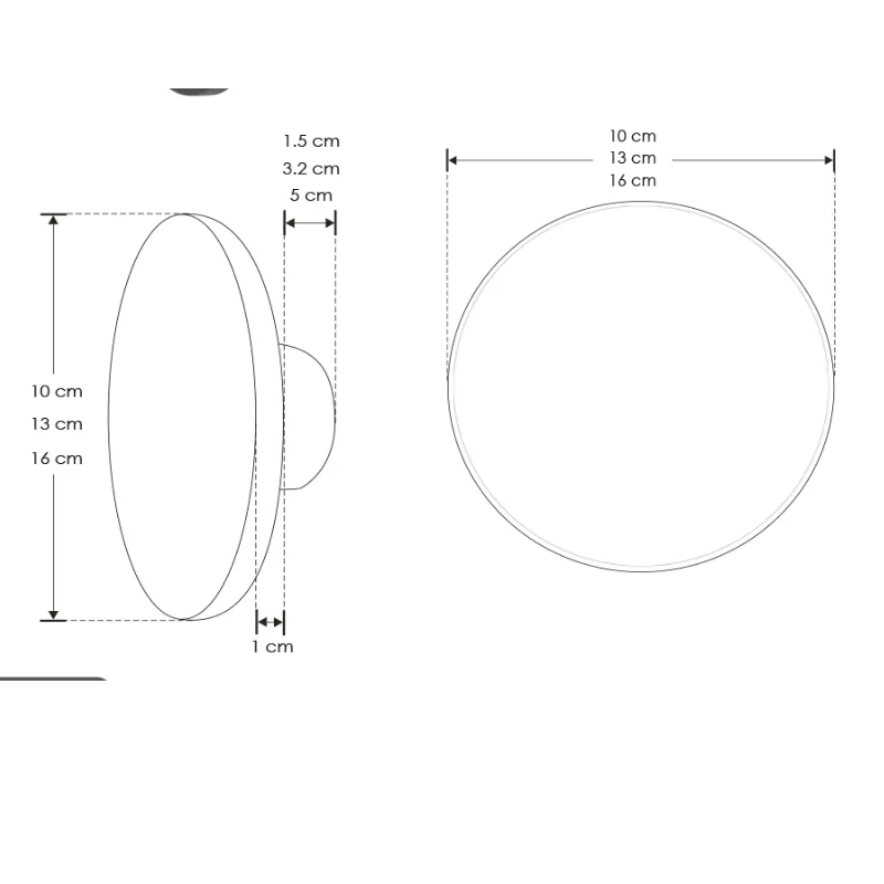 Luminaria de Pared 12W Blanco Cálido IP 65 color Blanco - Wattko